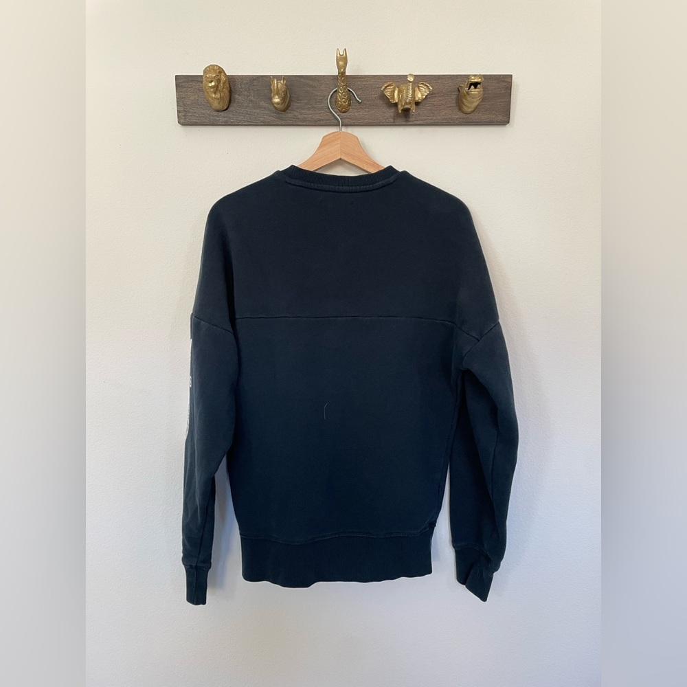 Adidas Crewneck Sweatshirt with Side Zipper Detail - Picture 3 of 3